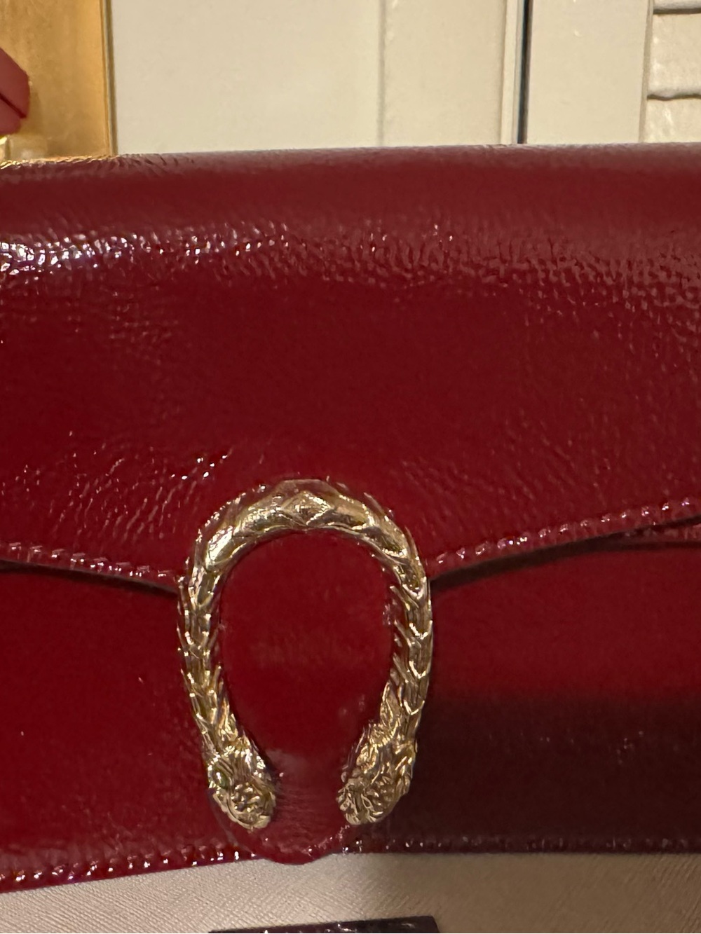 Gucci Dionysus super mini bag Red (burgundy)Patent
